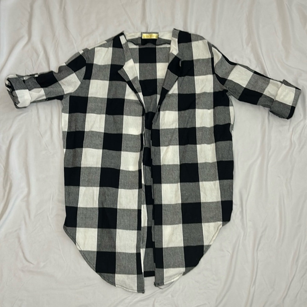 Lumberjack shirt black and white oversized size small